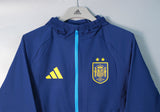 SPAIN 2026/27 HOODED WINDBREAKER JACKET - Royal Blue - front