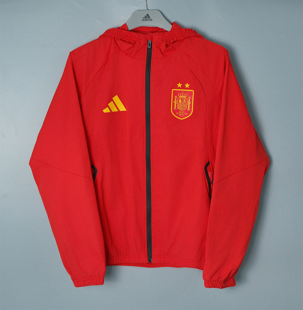 SPAIN 2026/27 HOODED WINDBREAKER JACKET - Red - front