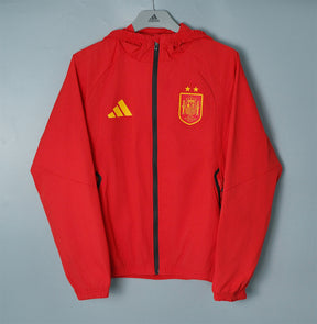SPAIN 2026/27 HOODED WINDBREAKER JACKET - Red - front
