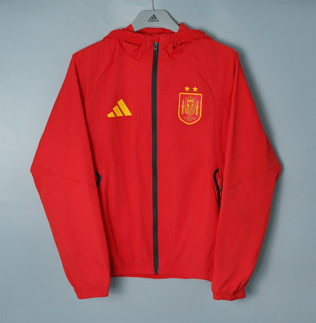 SPAIN 2026/27 HOODED WINDBREAKER JACKET - Red