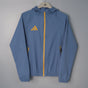ADIDAS 2026/27 HOODED WINDBREAKER JACKET - Blue Grey - front