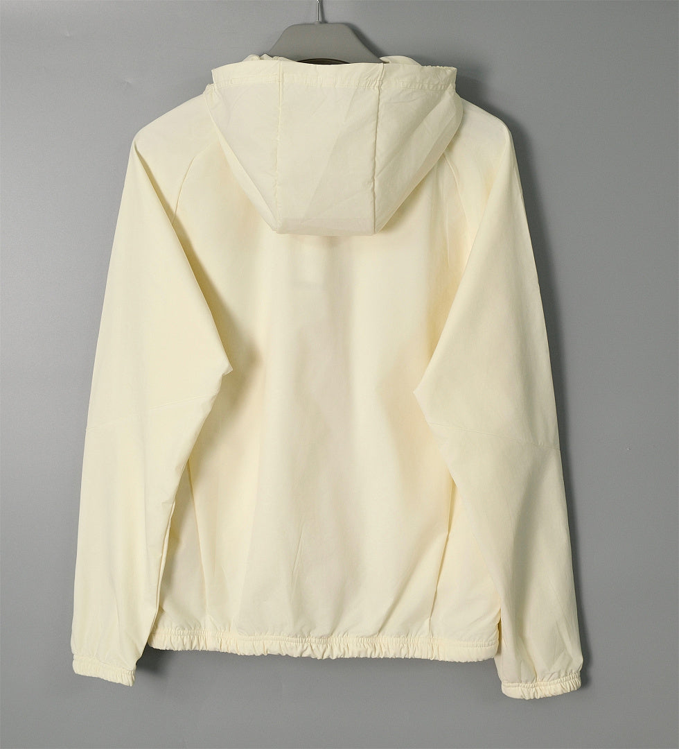 ADIDAS 2026/27 HOODED WINDBREAKER JACKET - Beige - back