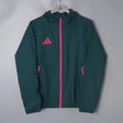 ADIDAS 2026/27 HOODED WINDBREAKER JACKET - Dark Green - front