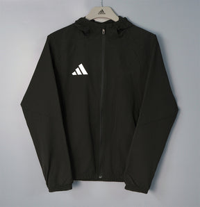ADIDAS 2026/27 HOODED WINDBREAKER JACKET - Black - front