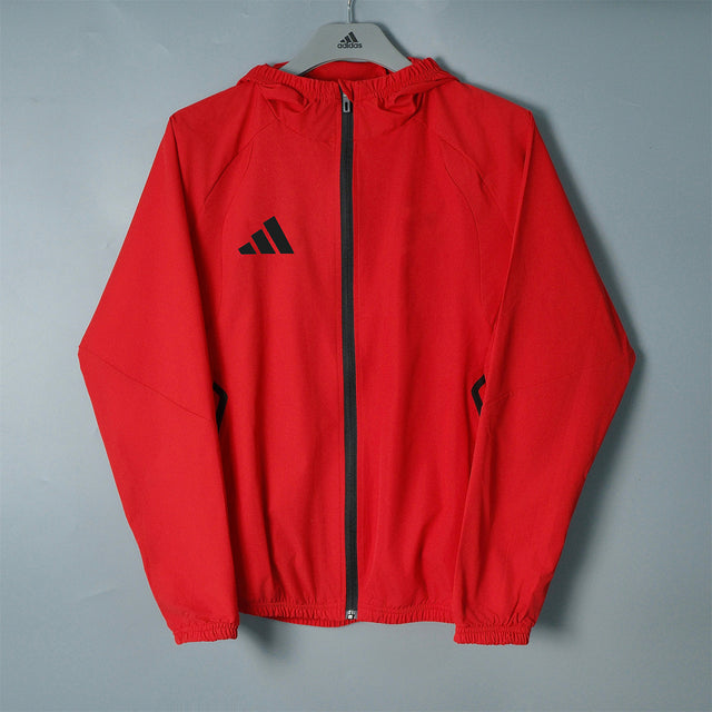 ADIDAS 2026/27 HOODED WINDBREAKER JACKET - Red - front