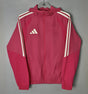 ADIDAS 2026/27 HOODED WINDBREAKER JACKET - Rose Pink/White Stripes - front