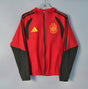 SPAIN 2026/27 HOODED WINDBREAKER JACKET - Red/Black Stripes - front