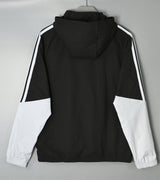 SPAIN 2026/27 HOODED WINDBREAKER JACKET - Black/White Stripes - back