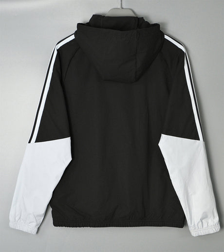 SPAIN 2026/27 HOODED WINDBREAKER JACKET - Black/White Stripes