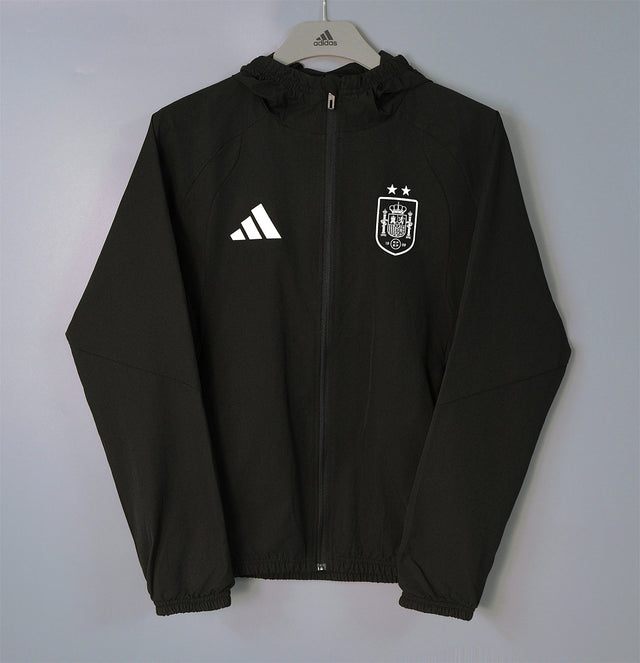 SPAIN 2026/27 HOODED WINDBREAKER JACKET - Black - front