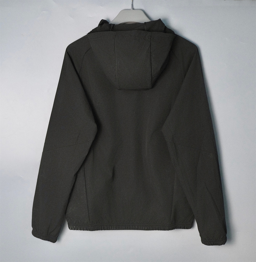 ADIDAS 2026/27 HOODED WINDBREAKER JACKET - Black/Red - back