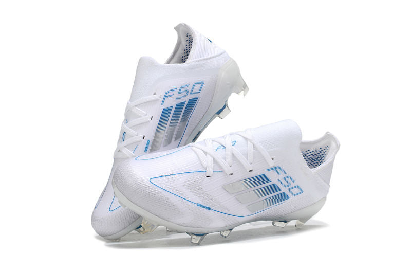 Adidas F50 Kids FG - White/Blue