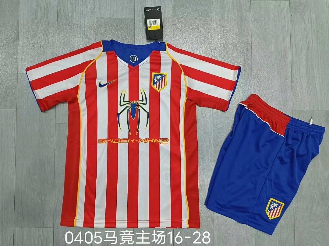 ATLETICO MADRID 2004/05 RETRO KIT KIDS - Home