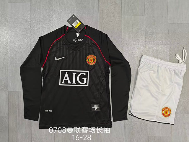 MANCHESTER UNITED 2007/08 RETRO KIT KIDS - Away Long Sleeve