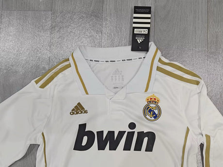 REAL MADRID 2011/12 RETRO TENUE KINDEREN - Thuis Lange Mouwen