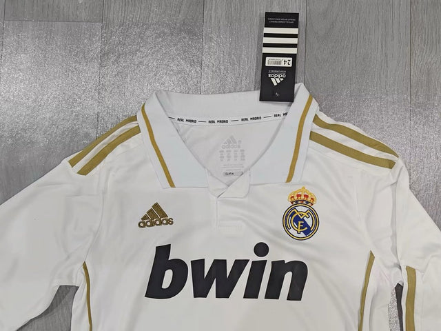 REAL MADRID 2011/12 RETRO KIT KIDS - Home Long Sleeve