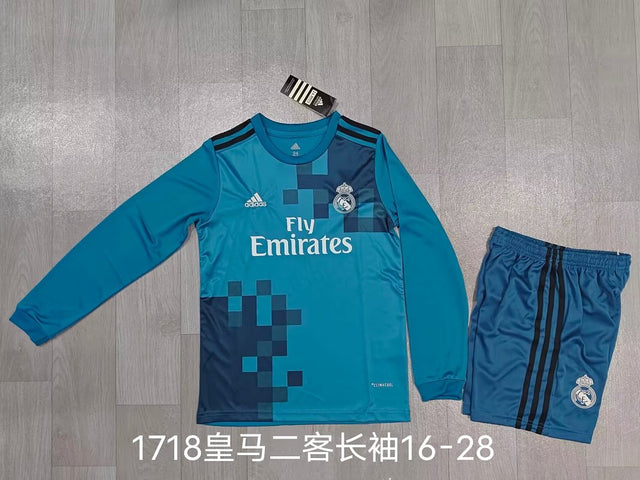 REAL MADRID 2017/18 RETRO KIT KIDS - Third Long Sleeve