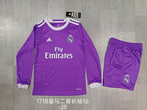 REAL MADRID 2016/17 RETRO KIT KIDS - Away Long Sleeve