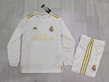 REAL MADRID 2015/16 RETRO TENUE KINDEREN - Thuis Lange Mouwen