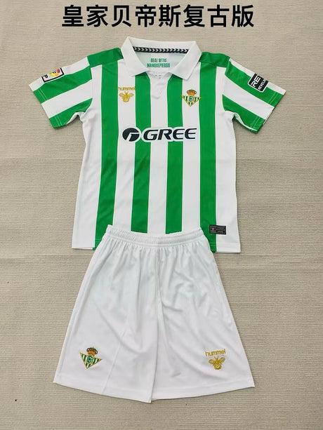 REAL BETIS 2026/27 TENUE KINDEREN RETRO EDITIE - Groen/Wit