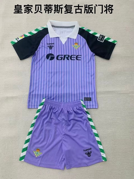 REAL BETIS 2026/27 TENUE KINDEREN RETRO EDITIE - Paars