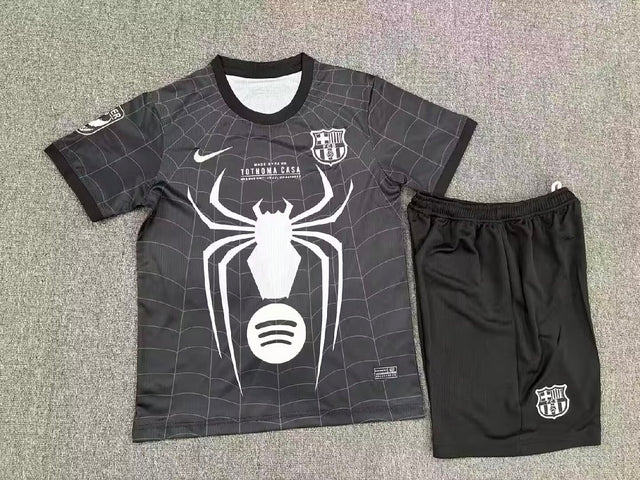 BARCELONA 2026/27 SPIDER-MAN SPECIAL EDITION KIT KIDS - Black