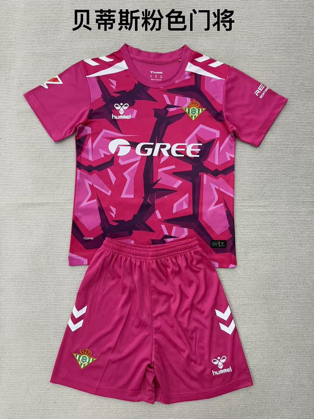 REAL BETIS 2026/27 GOALKEEPER KIT KIDS - Pink