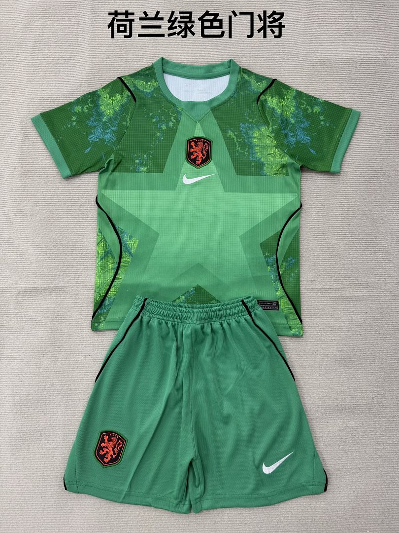 NETHERLANDS 2026 GOALKEEPER KIT KIDS - Green