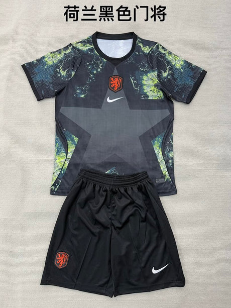 NETHERLANDS 2026 GOALKEEPER KIT KIDS - Black