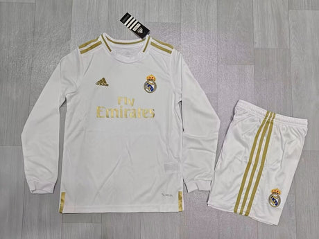 REAL MADRID 2015/16 RETRO TENUE KINDEREN - Thuis Lange Mouwen