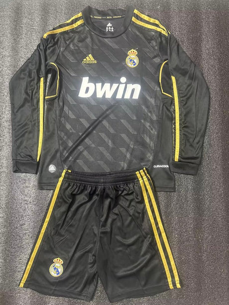 REAL MADRID 2011/12 RETRO TENUE KINDEREN - Uit Lange Mouwen