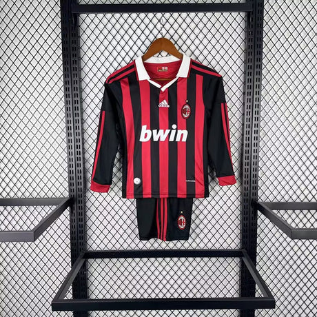MILAN 2009/10 KIT RÉTRO ENFANT - Domicile Manches Longues