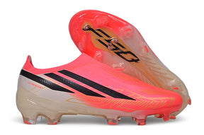 Adidas F50 Elite Laceless Kids FG - Red/Pink