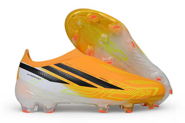 Adidas F50 Elite Laceless Kids FG - Orange/Yellow