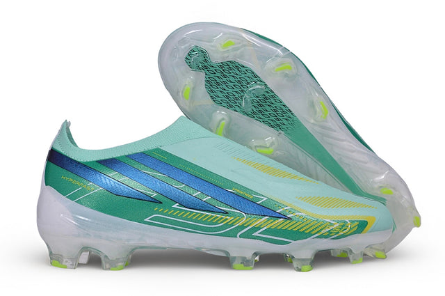 Adidas F50 Elite Laceless Kids FG - Mint/Blue