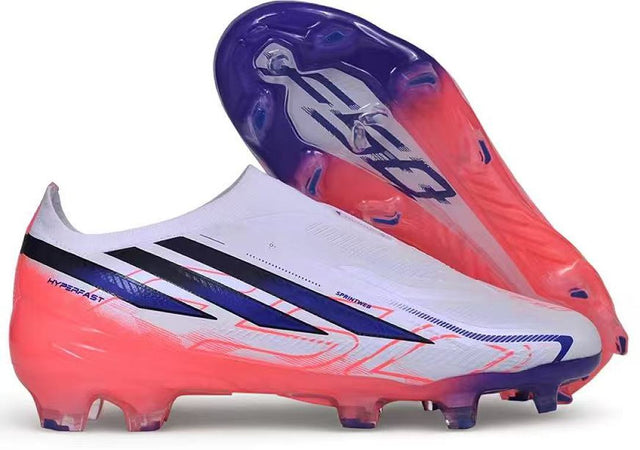 Adidas F50 Elite Laceless Kids FG - White/Purple/Red