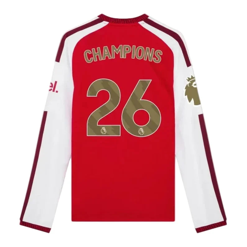 ARSENAL 26/27 HOME LONG SLEEVE JERSEY CHAMPIONS #26