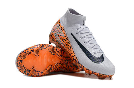 Nike Mercurial Superfly 9 Elite Niños FG - Blanco/Naranja Guepardo