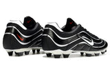 Nike R9 Fenomeno football boots, black and white, back view