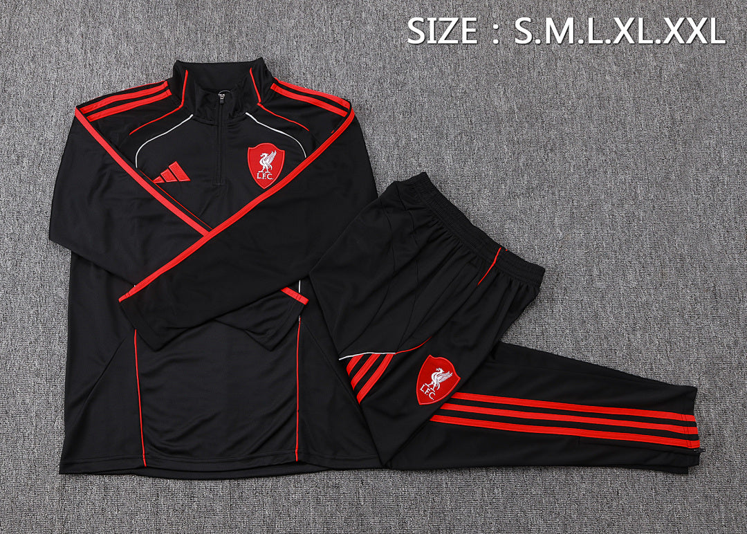 Liverpool 2025/26 Training Suit - Black