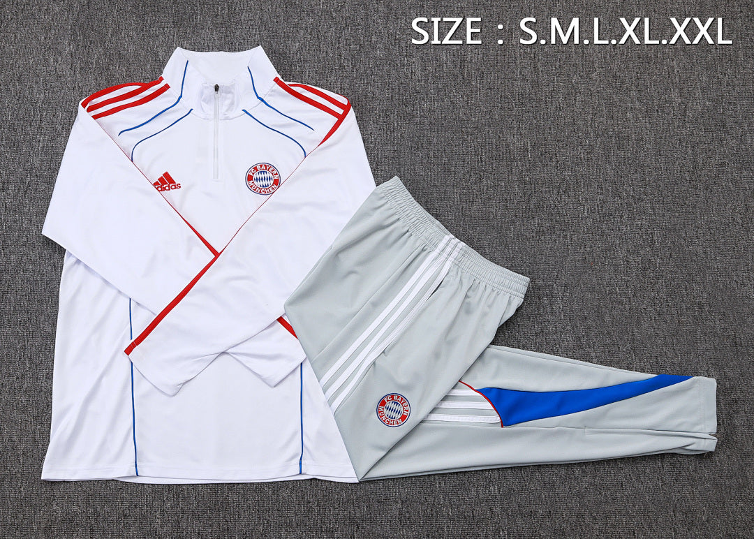 Bayern Munich 2025/26 Training Suit - White/Blue