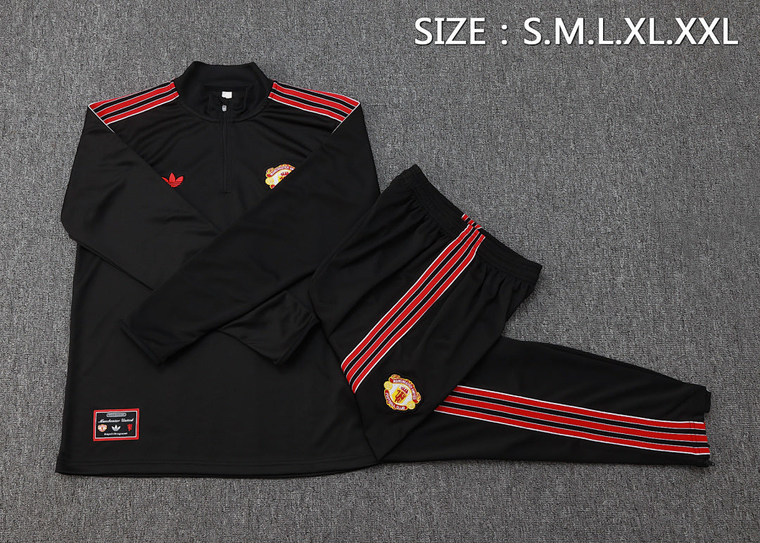 Manchester United 2025/26 Training Suit - Black