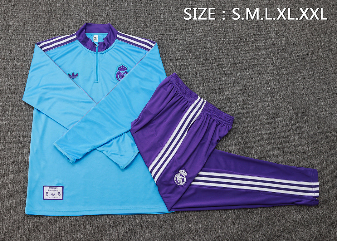 Real Madrid 2025/26 Training Suit - Light Blue