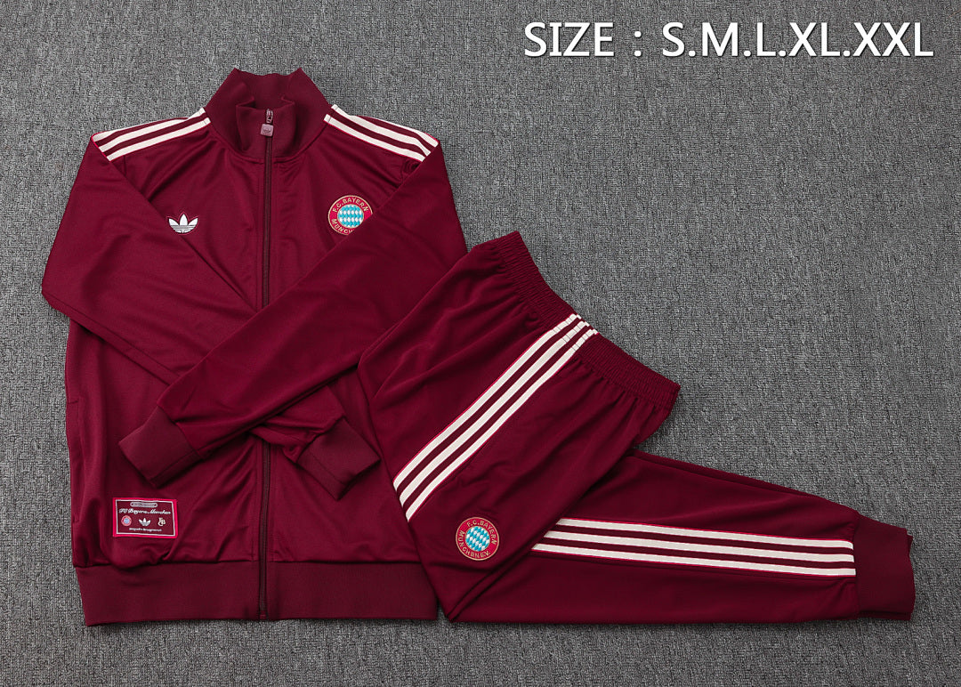 Bayern Munich 2025/26 Tracksuit - Burgundy