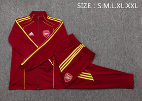Arsenal 2025/26 Tracksuit - Burgundy/Yellow