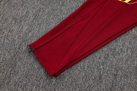 Arsenal 2025/26 Tracksuit - Burgundy/Yellow