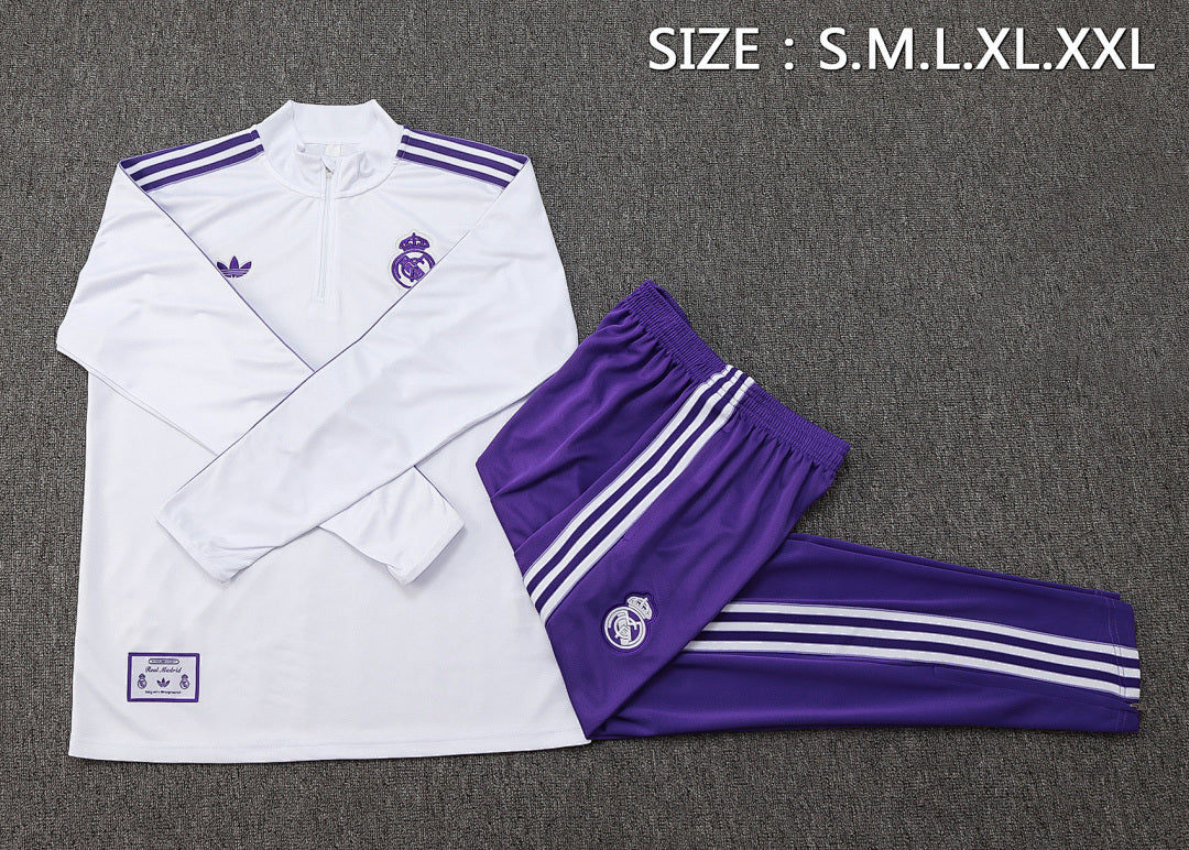 Real Madrid 2025/26 Training Suit - White