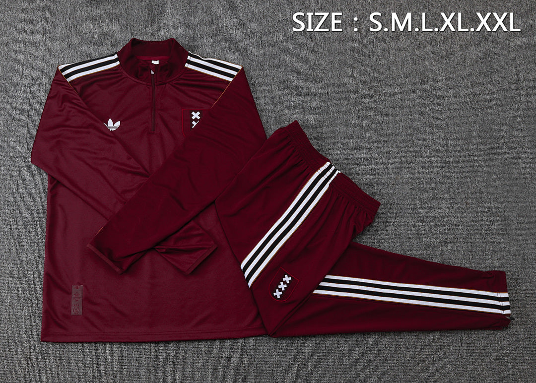Ajax 2025/26 Training Suit - Burgundy