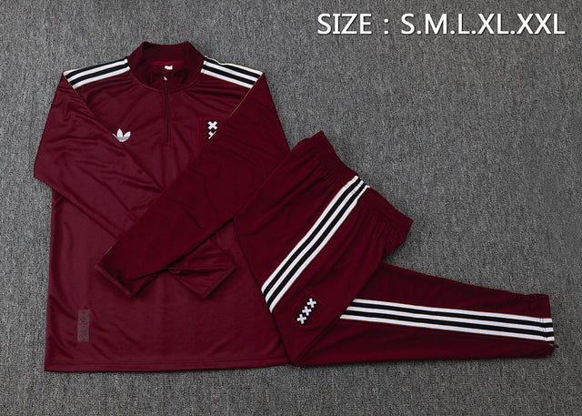 Ajax 2025/26 Training Suit - Burgundy