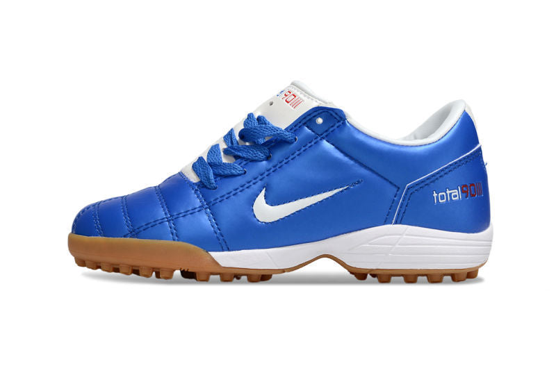 Nike Total 90 III أطفال TF - White/Blue